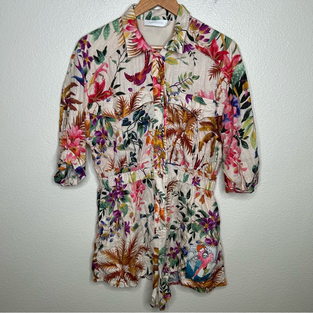 Zimmermann Tropicana Utility Playsuit - Picture 2 of 16